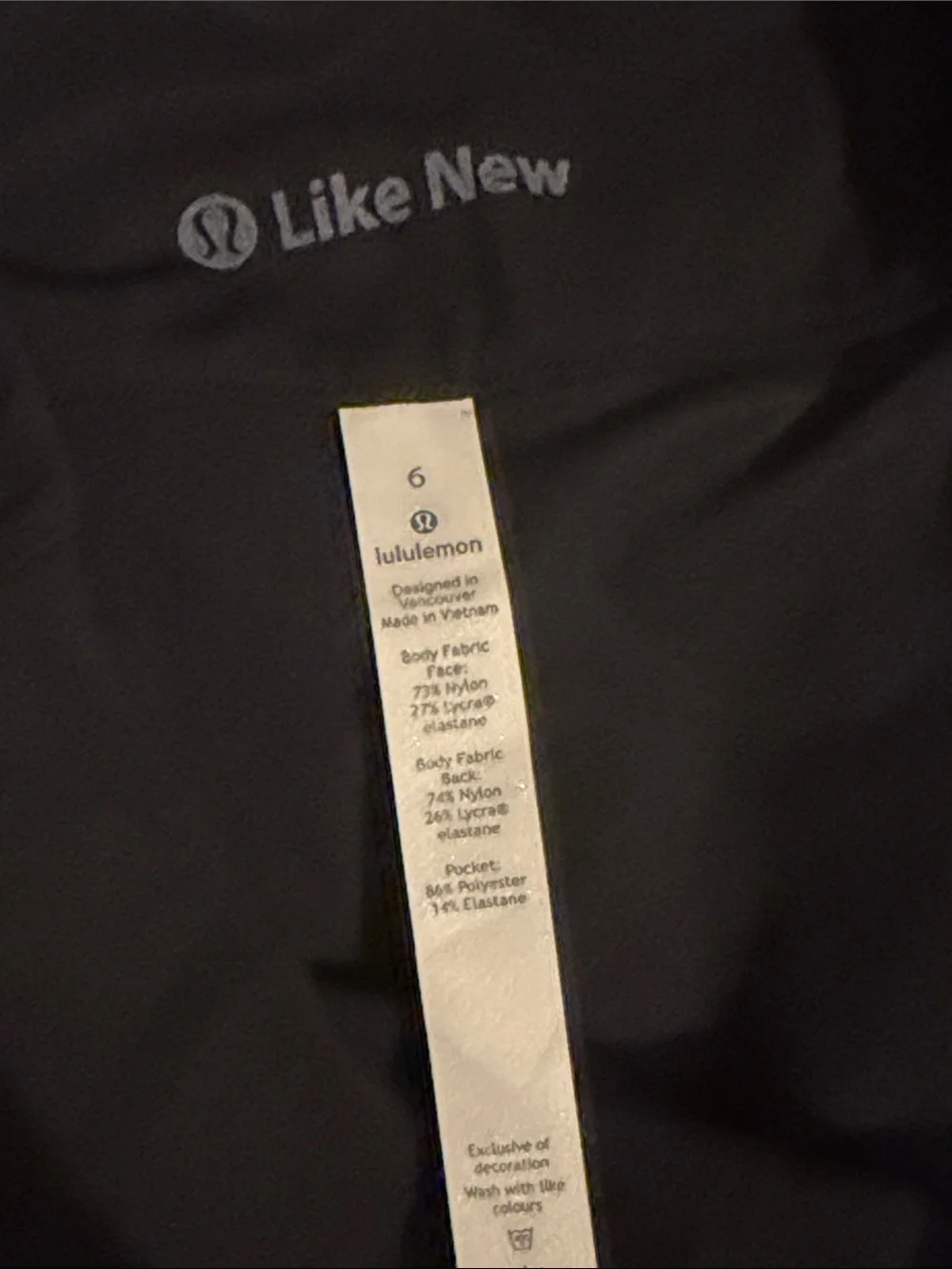 NWOT Lululemon Here to There High-Rise 7/8 Pant Black size 6